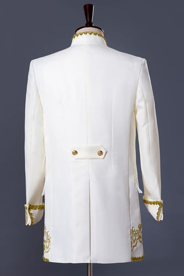 hvite menns 3 stykker sjal lapel ball dresser